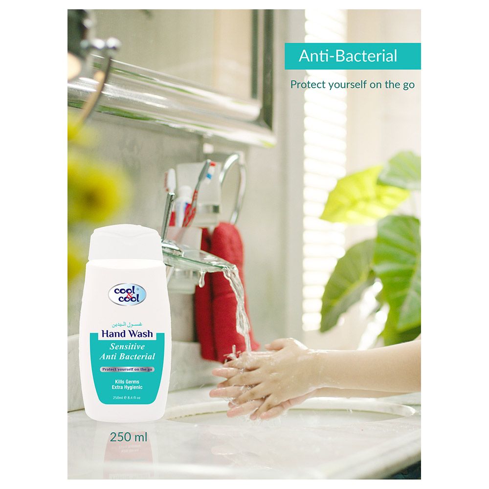 Cool & Cool - Anti-Bacterial Hand Wash Sensitive 250ml x6