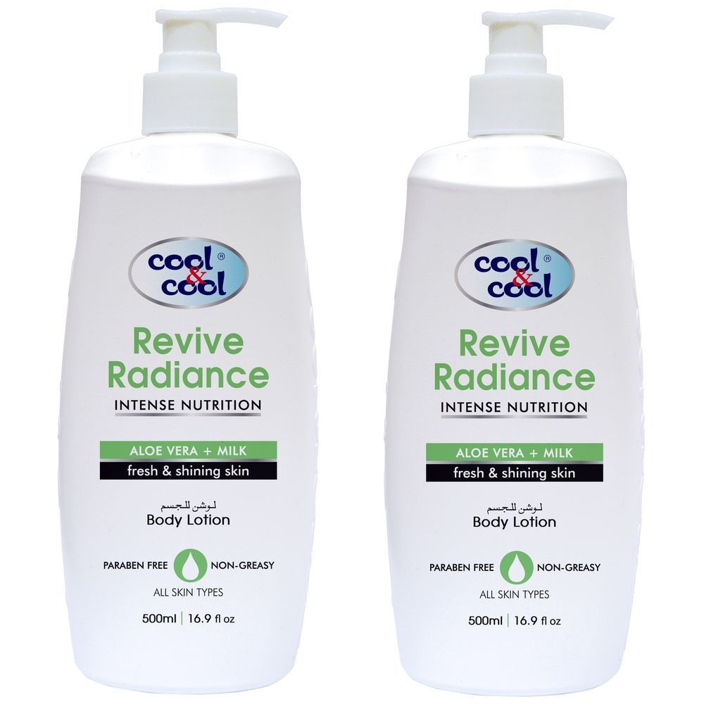 Cool & Cool - Body Lotion Revive Radiance 500ml Pack of 2 