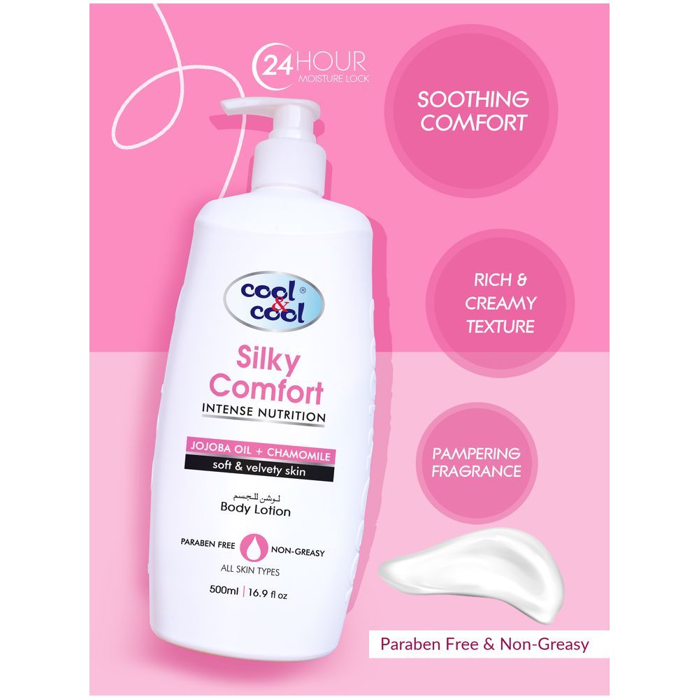 Cool & Cool - Body Lotion Silky Comfort 500ml Pack of 2