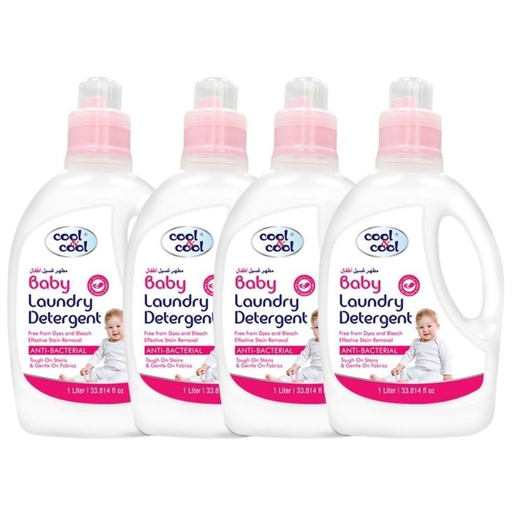 Cool & Cool - Baby Laundry Detergent 1L Pack Of 4