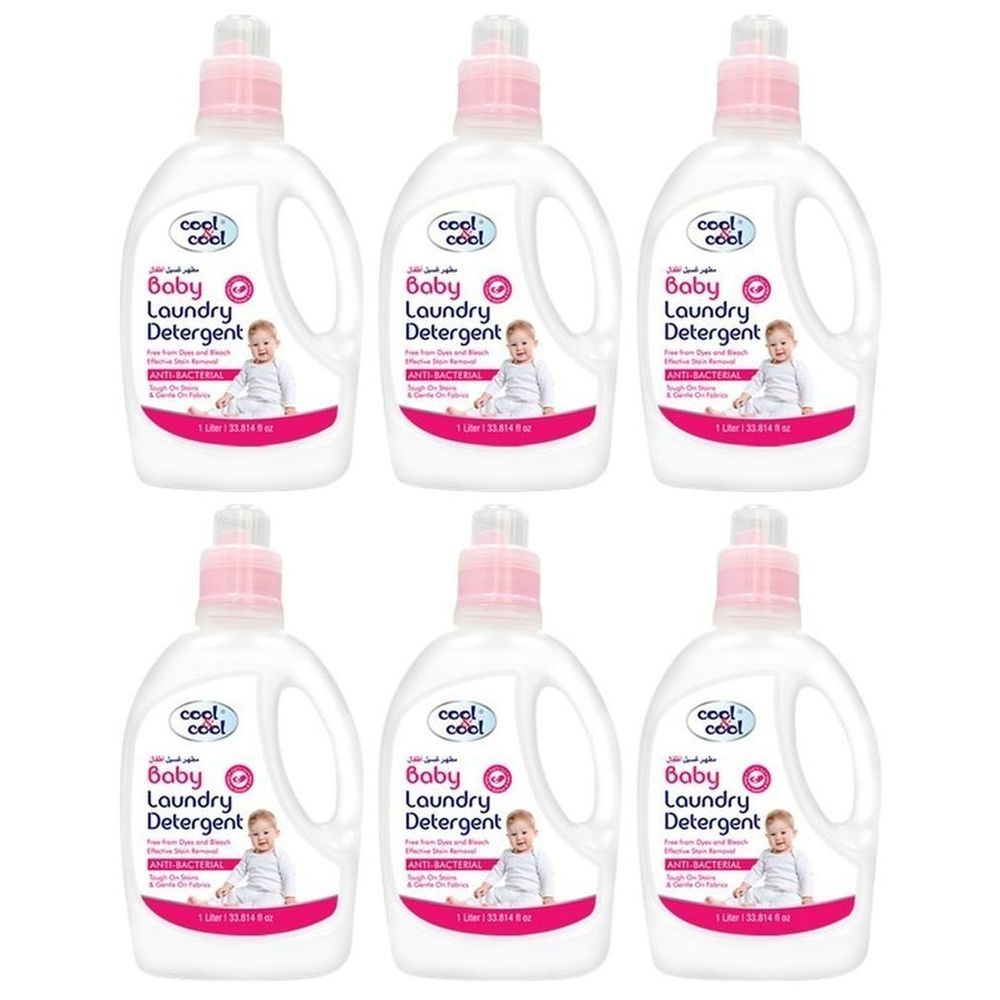 Cool & Cool - Baby Laundry Detergent 1L Pack Of 6