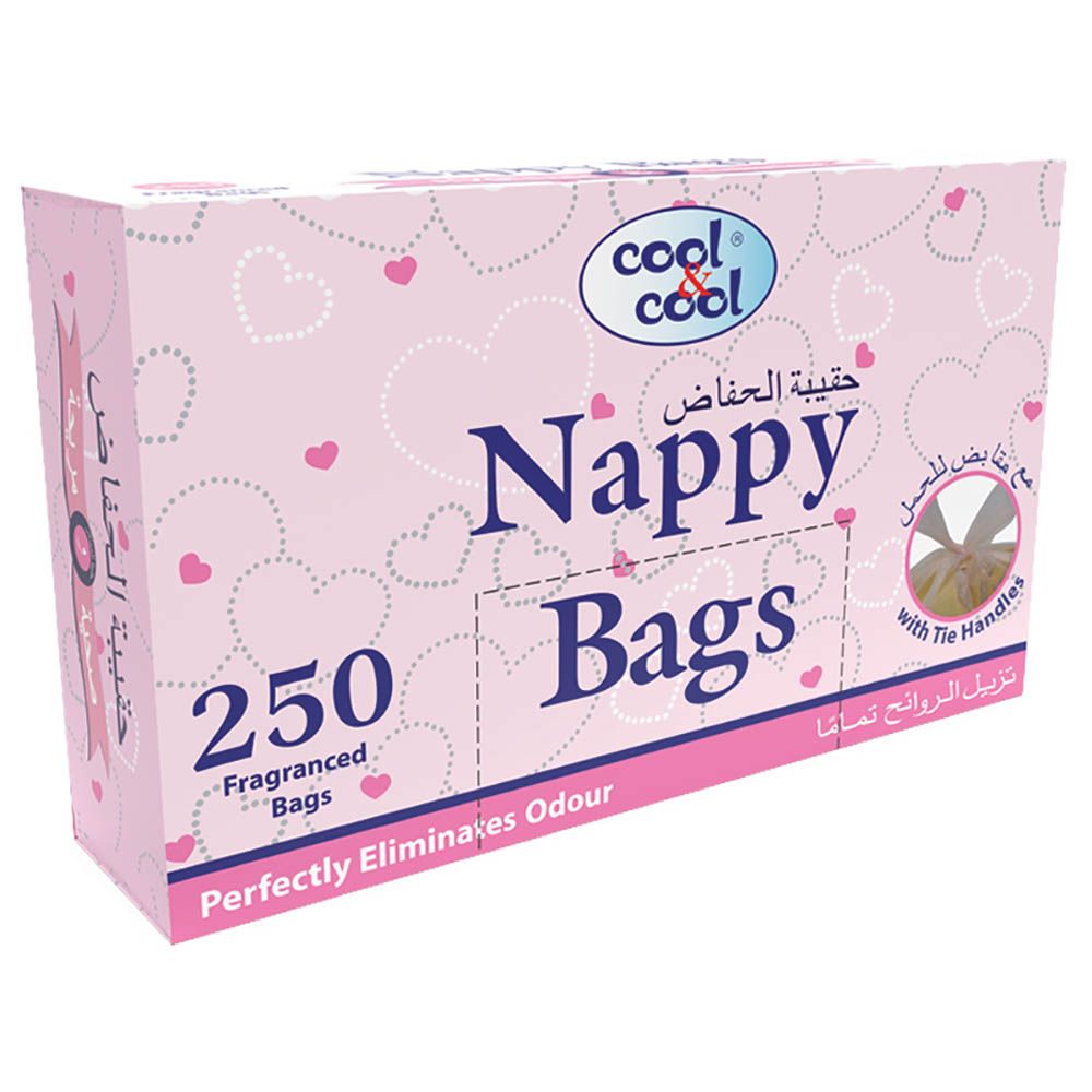 Cool & Cool Nappy Bags + Nursing Pads Hygienic 30 Counts