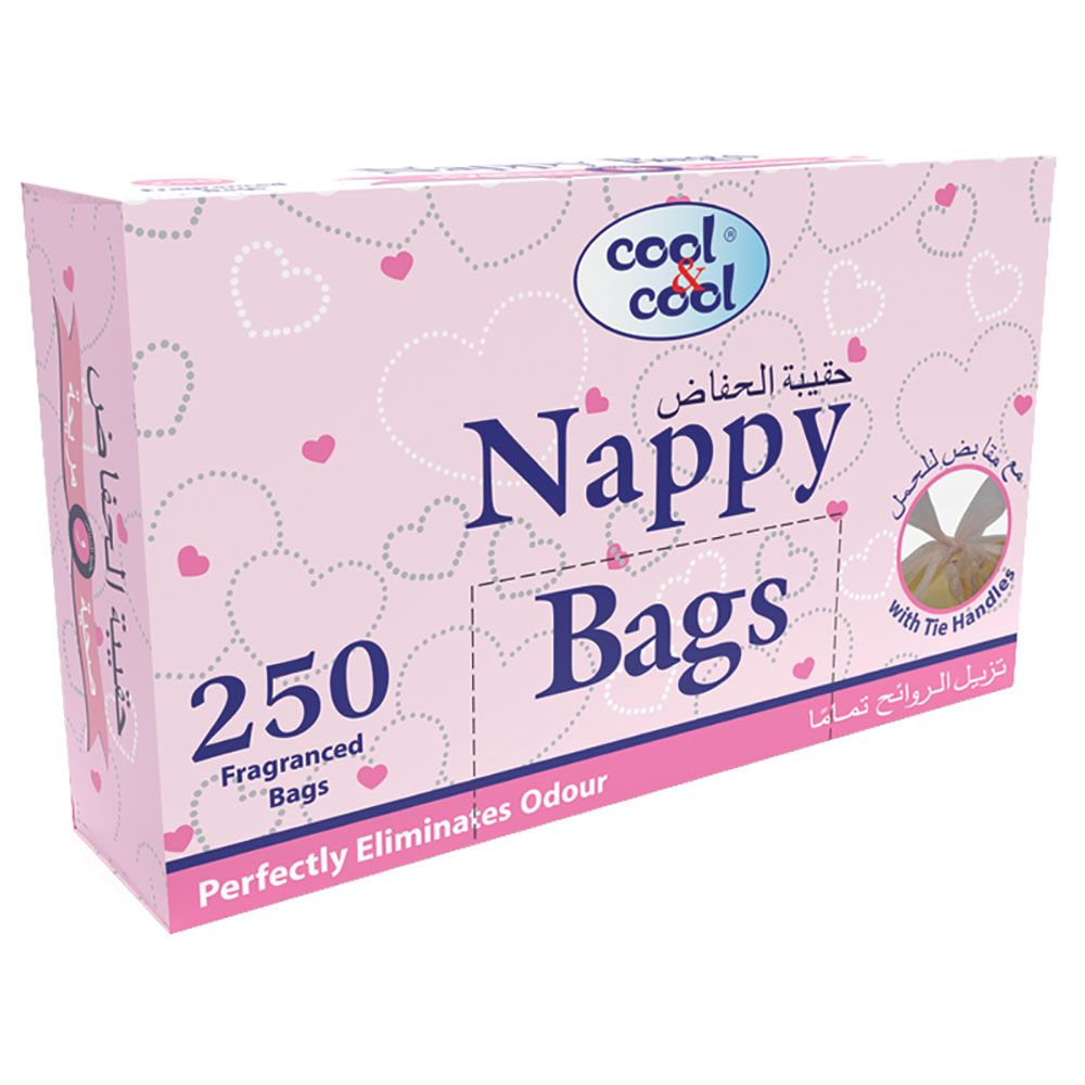 Cool & Cool - Premium Baby Wipes + Nappy Bags 250's