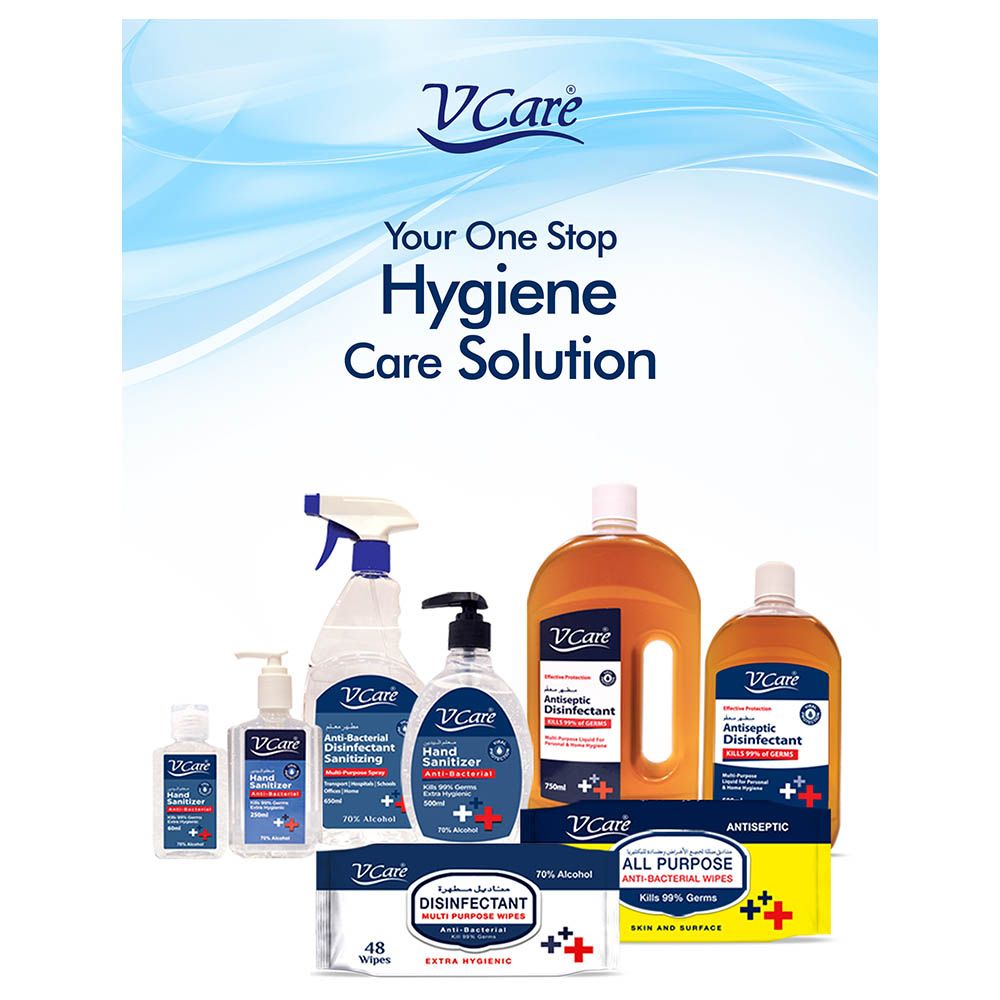 VCare - All Purpose Anti - Bacterial Wipes 48pc