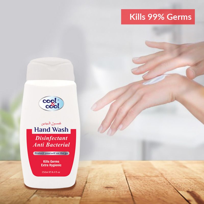 Cool & Cool Disinfectant Hand Wash 250ml - Anti-Bacterial