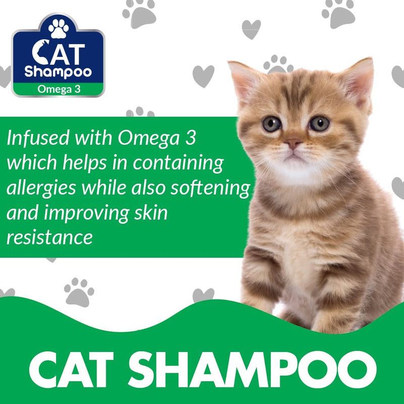 Doctor Pet Cat Shampoo 400ML – Omega-3, Soft Coat