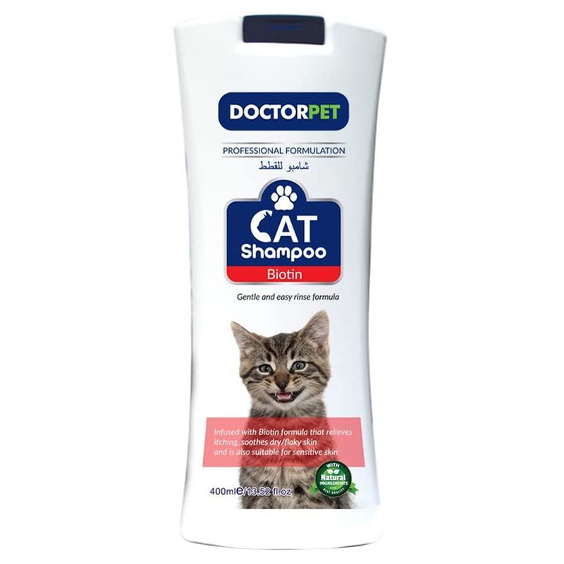 Doctor Pet Cat Shampoo 400ML – Biotin, Nourishing