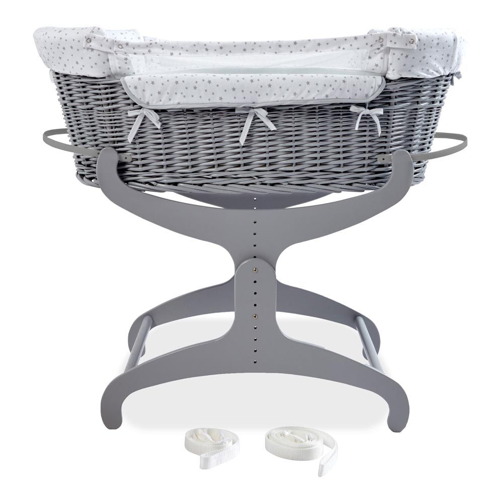 Clair de Lune - Award Winning Bedside Crib - Grey