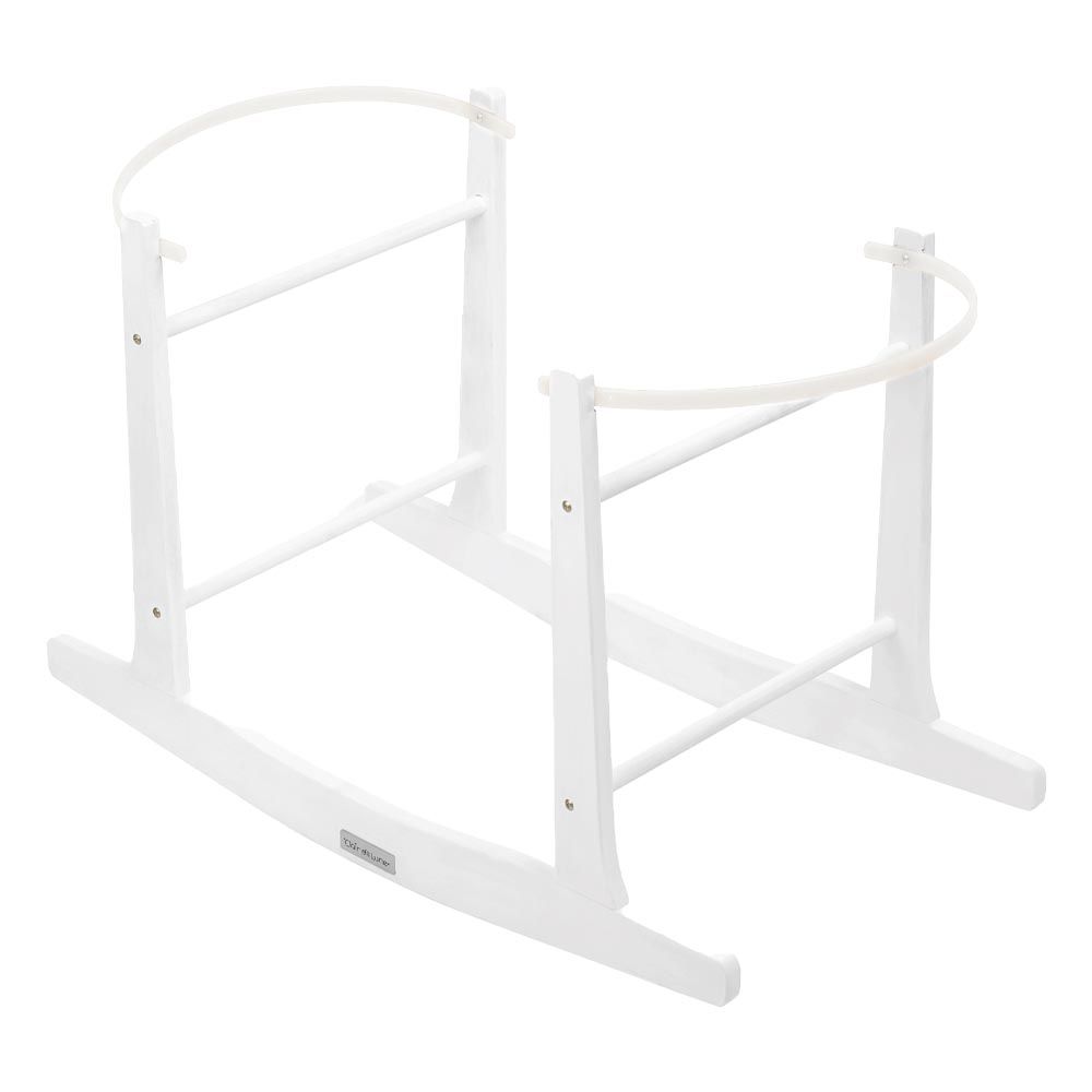 Clair de Lune - Standard Rocking Moses Basket Stand - White