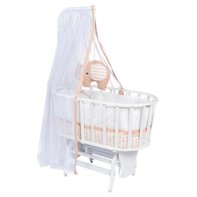 Bebbe - Evo Disassembled Cradle 95x55cm - White/Beige