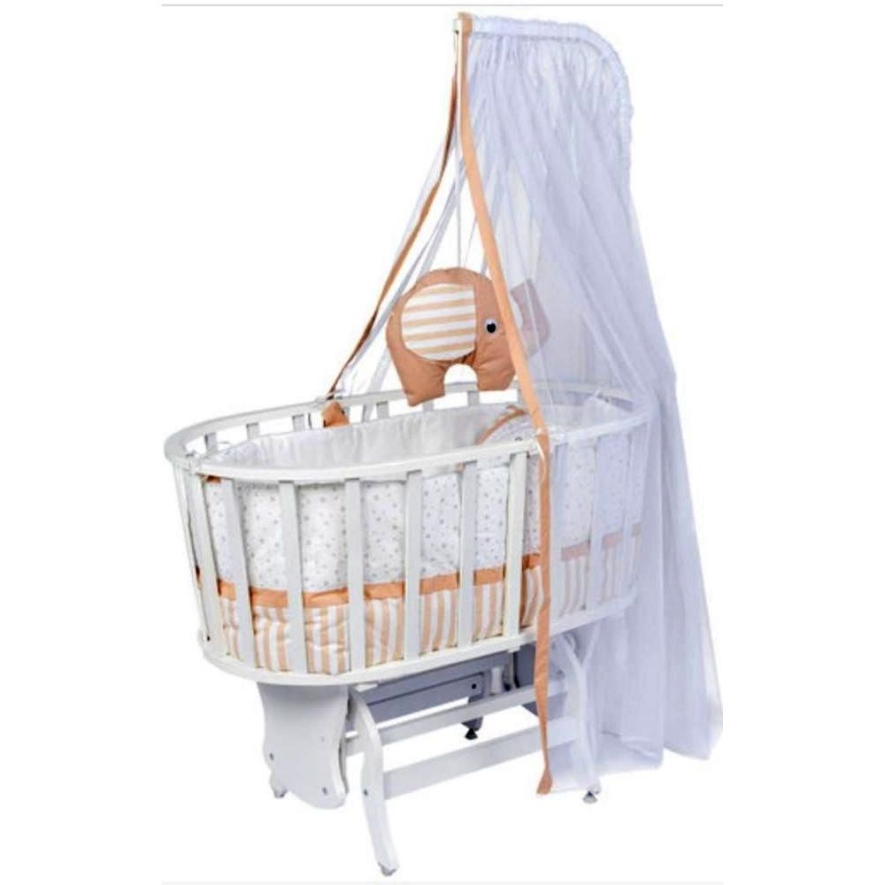 Bebbe - Evo Disassembled Cradle 95x55cm - White/Beige