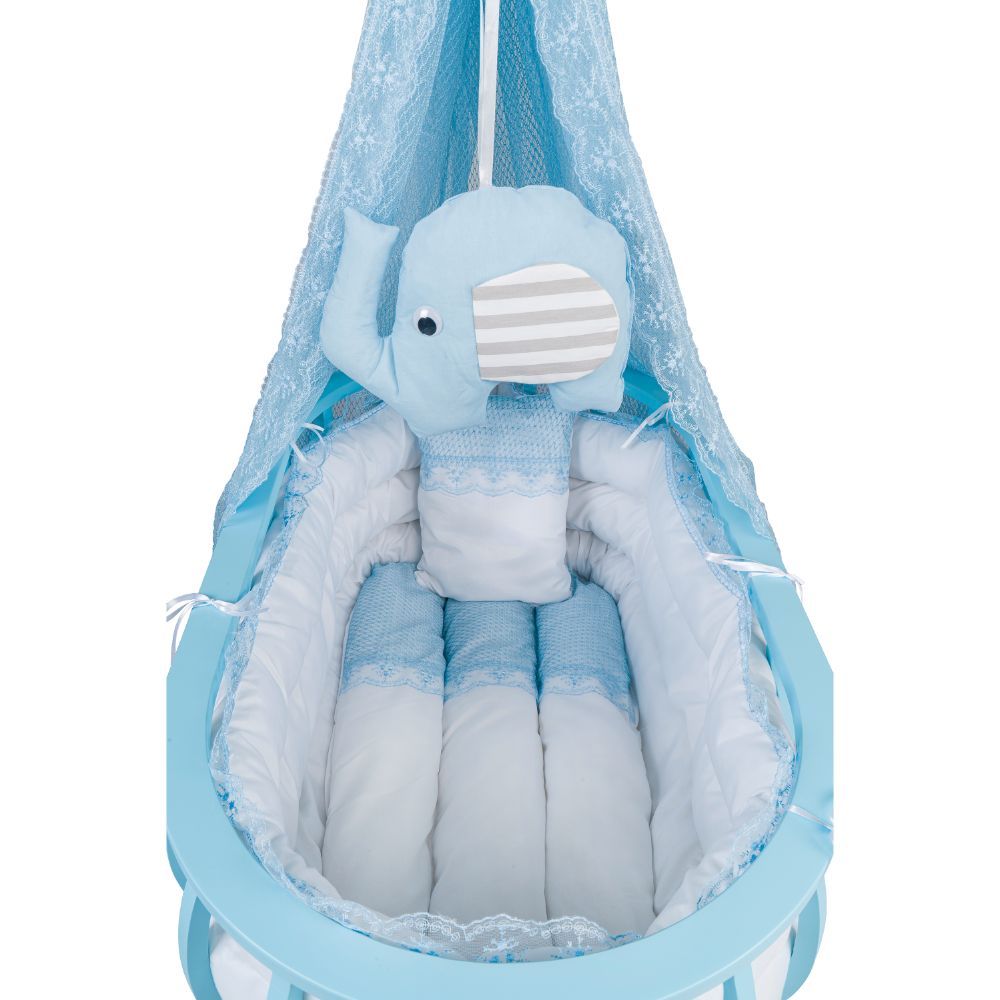 Bebbe - Regular Lucca Cradle 50x90cm - Blue