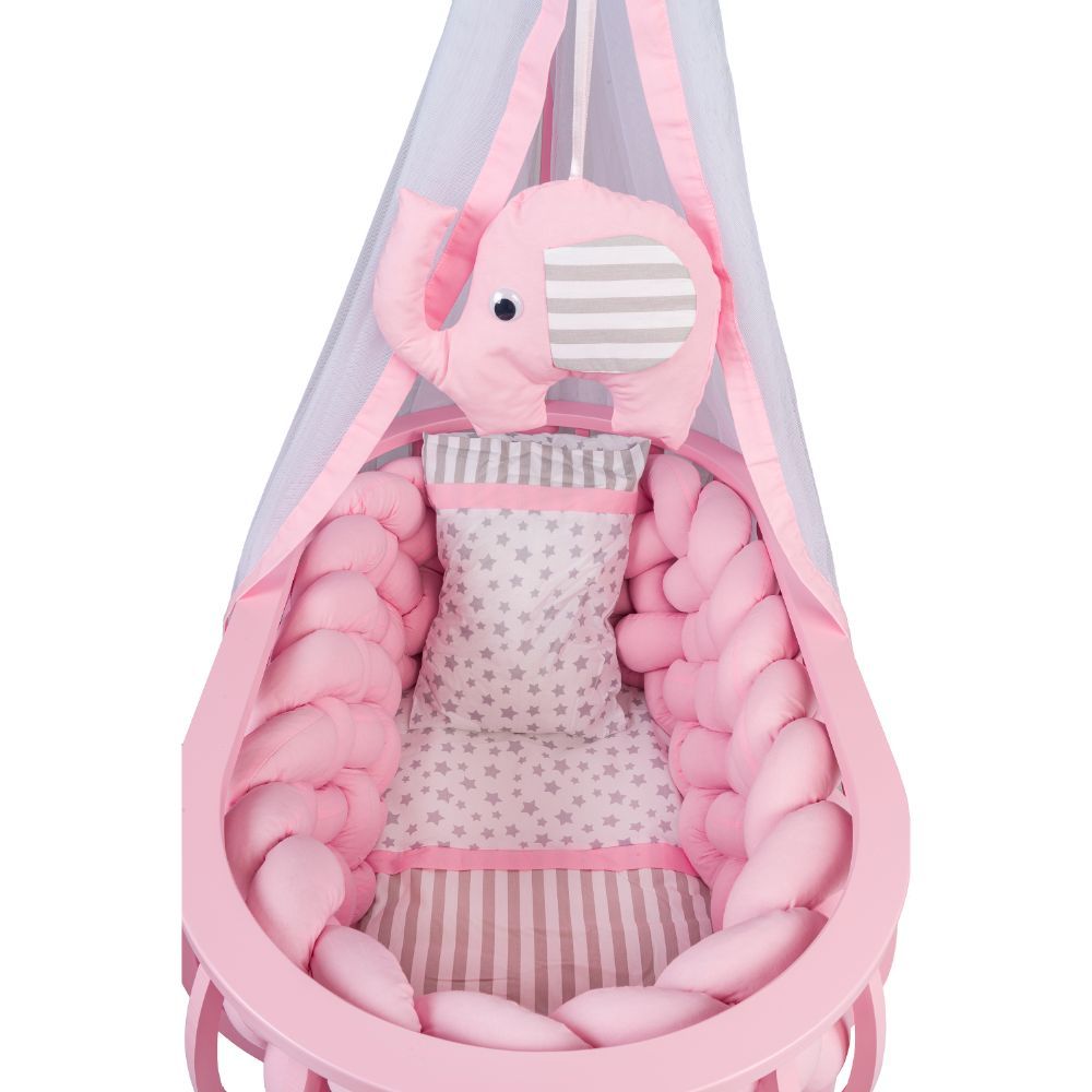 Bebbe - Lux Lucca Cradle 90x50cm - Pink