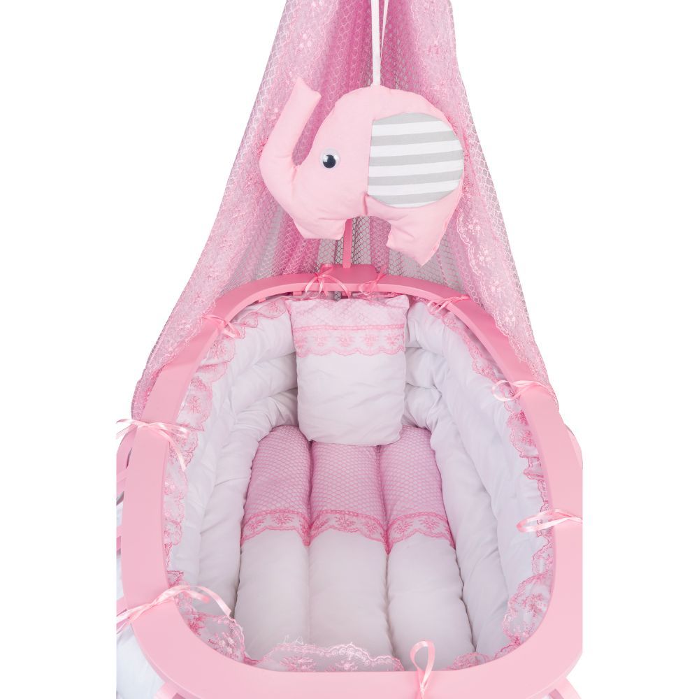 Bebbe - Regular Modena Cradle 55x90cm - Pink