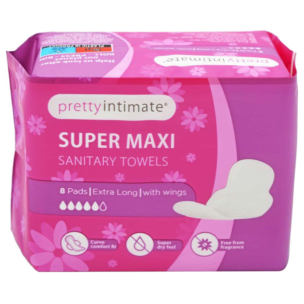 Pretty Intimate - Super Maxi Snitary Towels - 8pcs