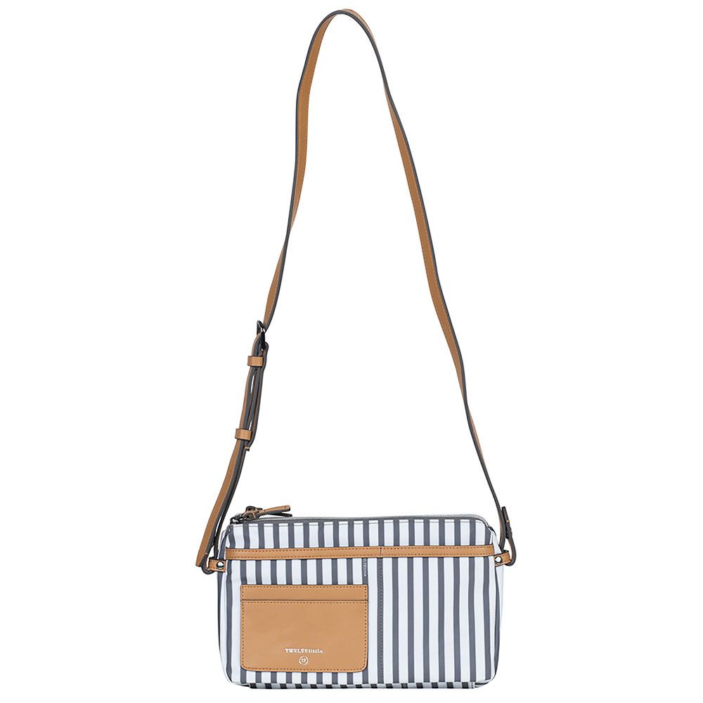 TWELVElittle - Stripe By My Side Crossbody Belt Bag - White