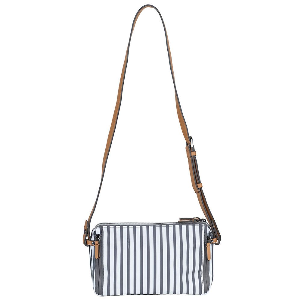 TWELVElittle - Stripe By My Side Crossbody Belt Bag - White