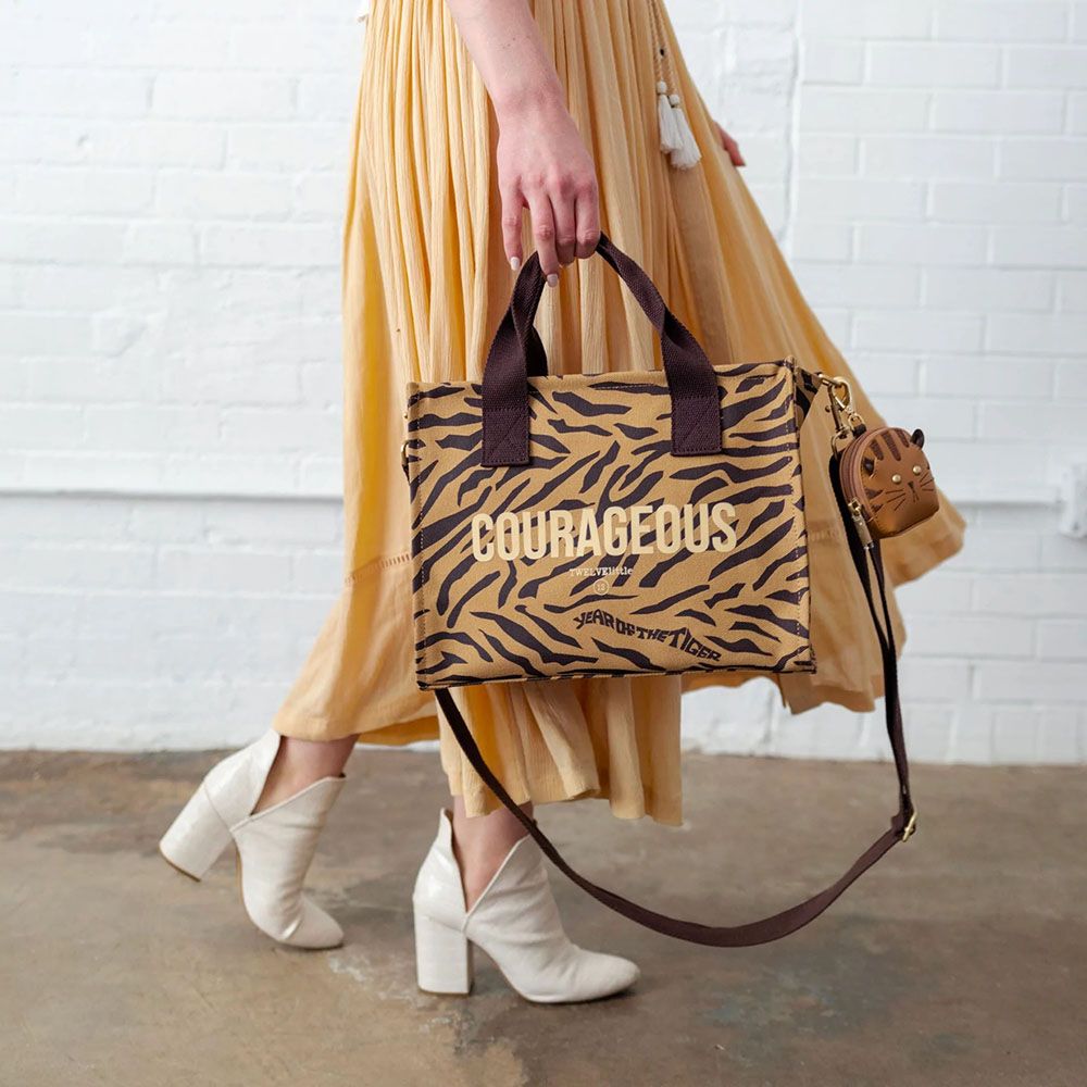 TWELVElittle - Courageous Tote - Tiger Print