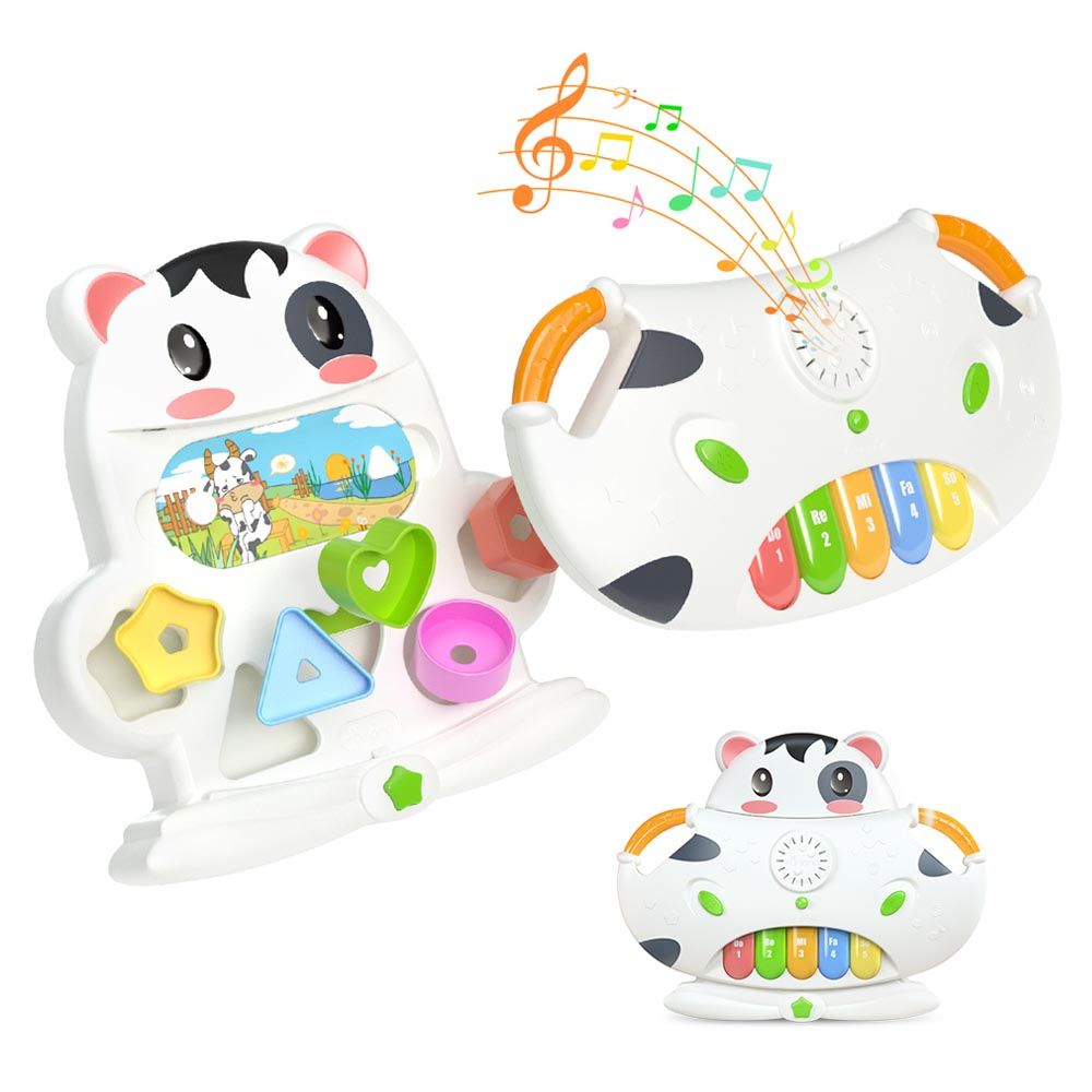 Tumama - Cute Cow Multifunctional Plastic Electric Organ