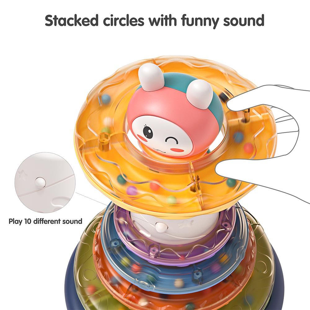 Tumama - Roly-Poly Stacking Rings Tower Tumbler Toy