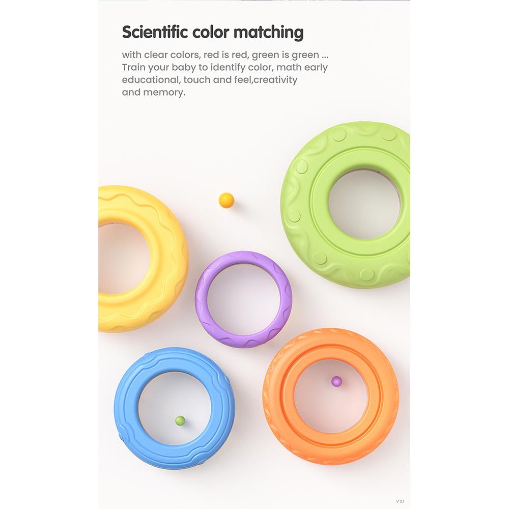 Tumama - Roly-Poly Stacking Rings Tower Tumbler Toy