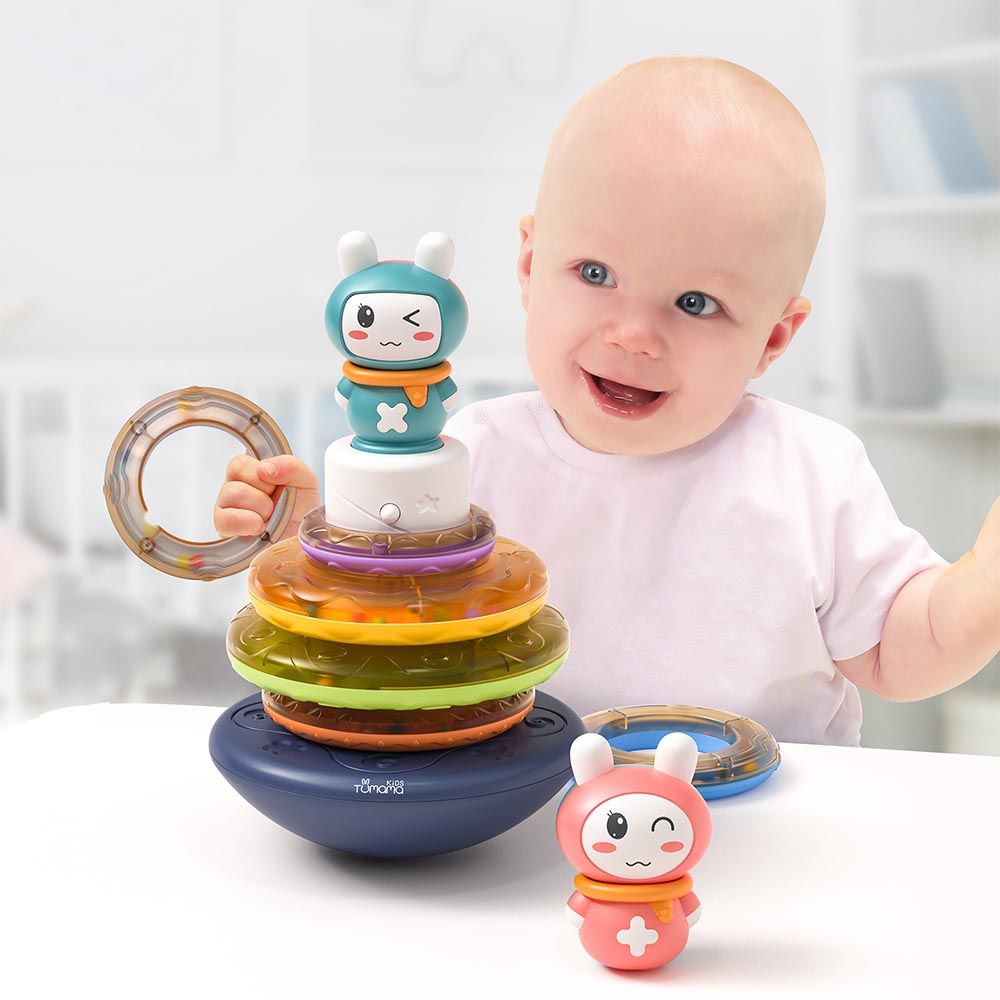 Tumama - Roly-Poly Stacking Rings Tower Tumbler Toy