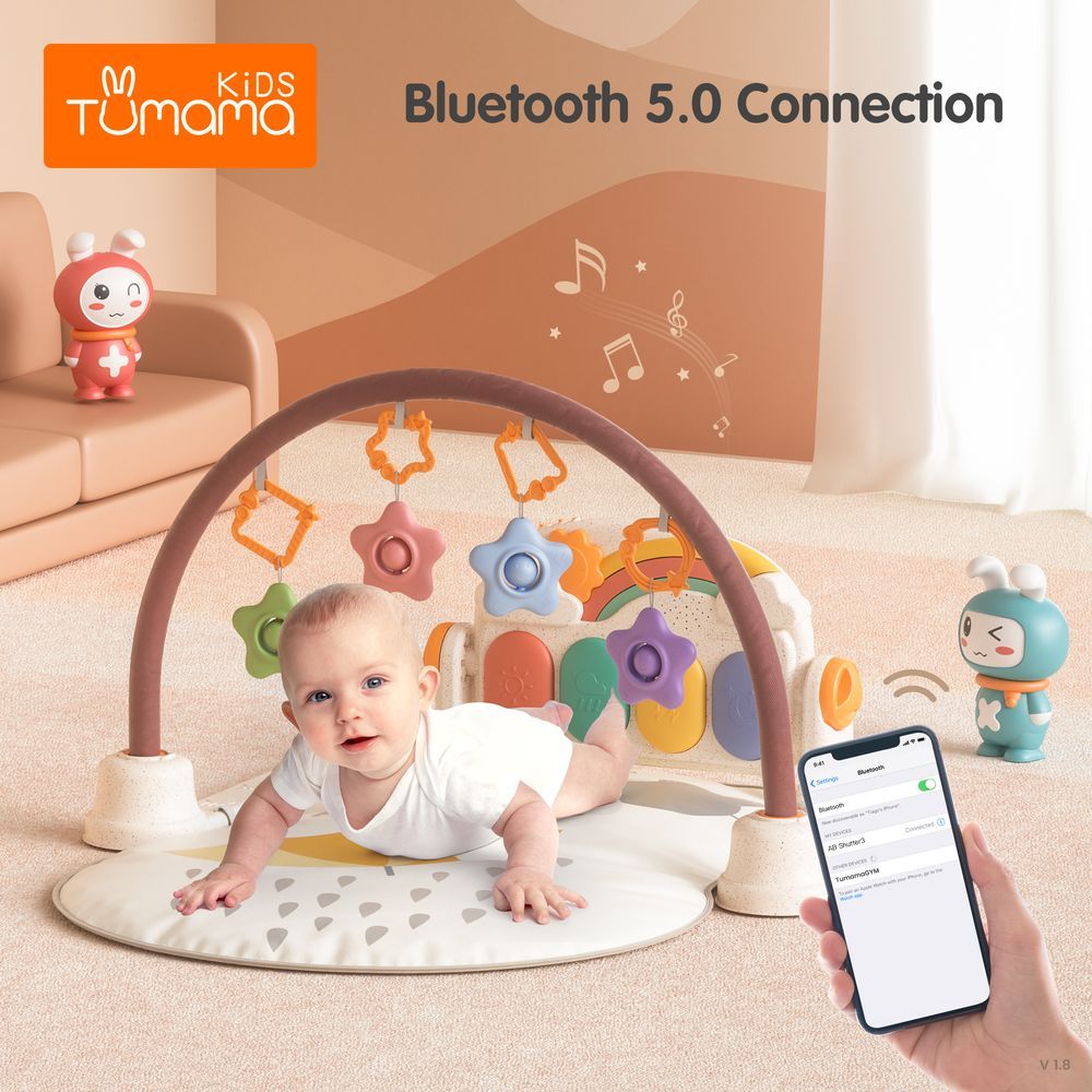 Tumama - Infant Kick & Play Piano Playgym - Elephant