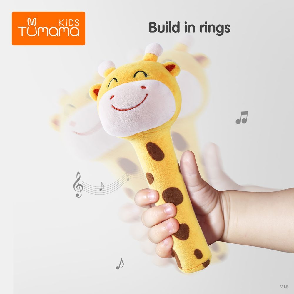 Tumama - Plush Giraffe Soft Stacking Rings Stem Toy