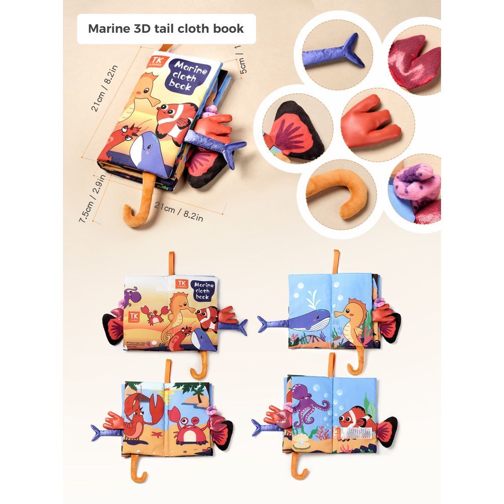 Tumama - Kids Tail Cloth Book - Marine Life