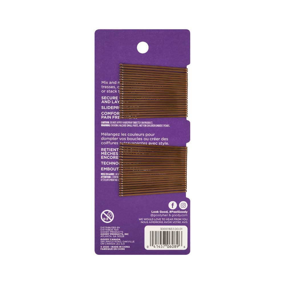 Goody - Bobby Pins Brown 45ct