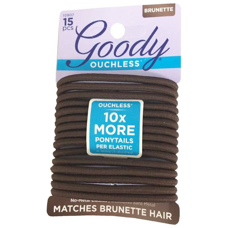 Goody - Ouchless Braided Elastics Brown 15ct