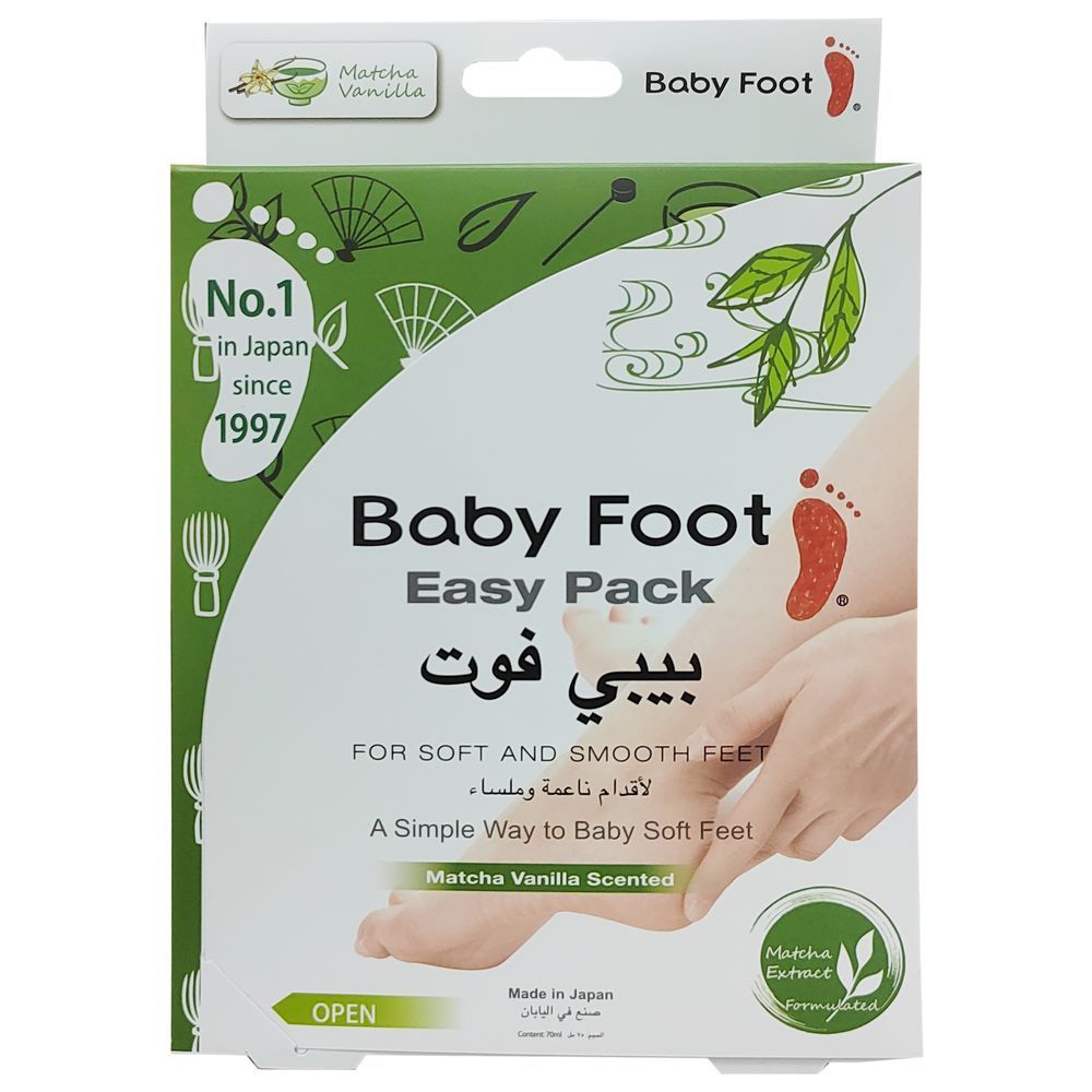 Baby Foot - Easy Foot Pack - Matcha Vanilla Scented