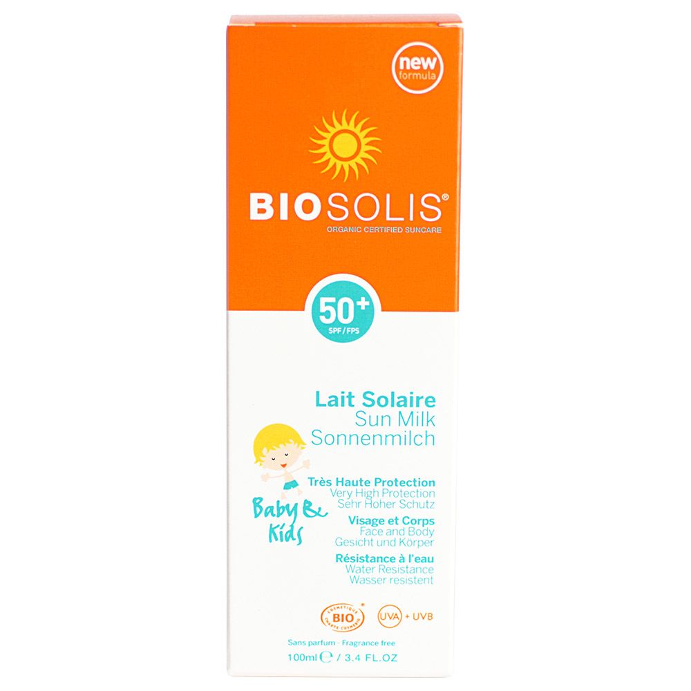 BIOSOLIS - Organic Sun Milk "Baby & Kids" SPF 50+ - 100ml