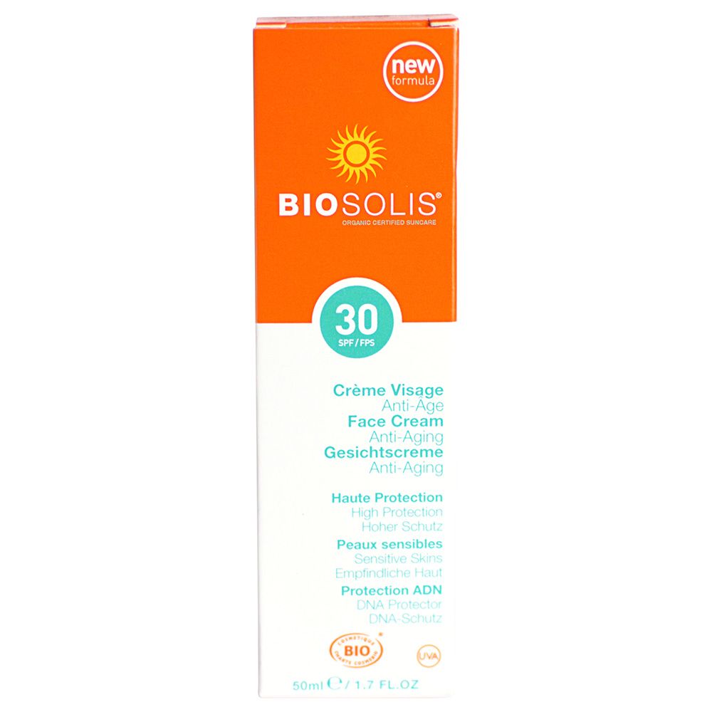 BIOSOLIS - Organic Face Cream SPF 30 Anti-Aging - 50ml