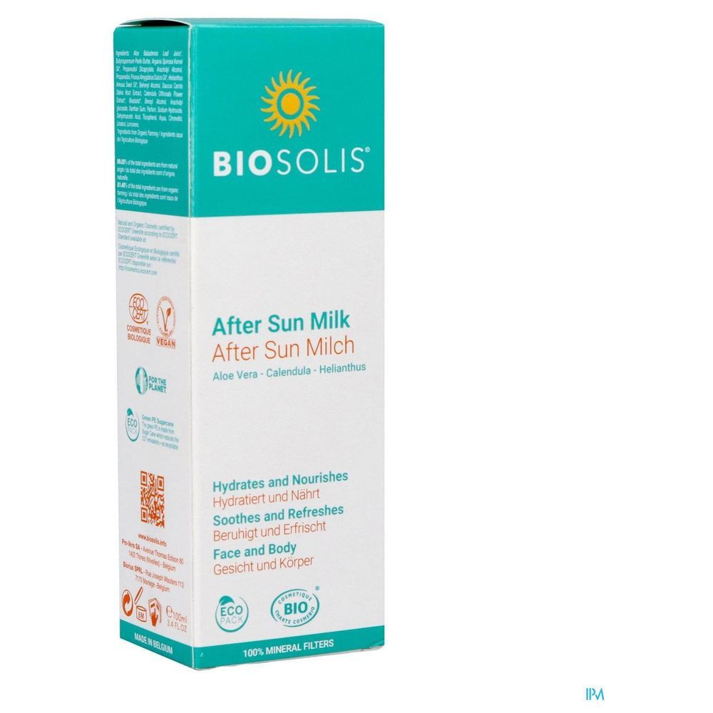 Biosolis - Organic After Sun Milk 100ml