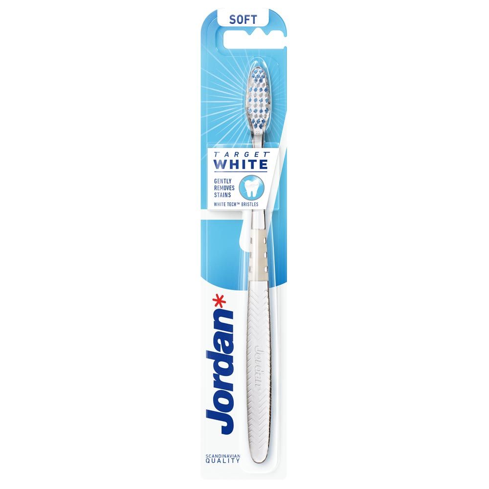 Jordan - Target White Soft Toothbrush - Assorted 1pc