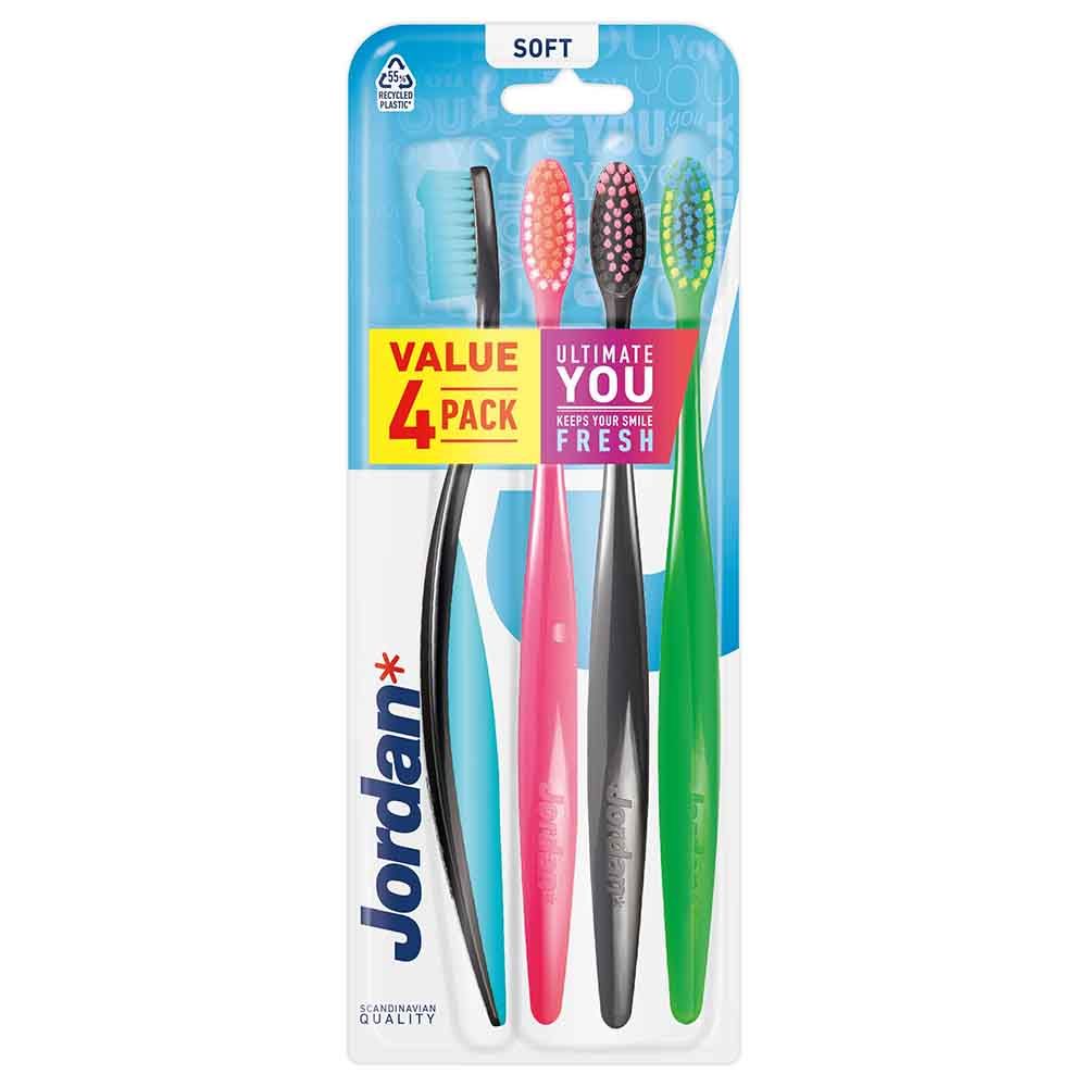 Jordan - Ultimate You Soft Toothbrush - Pack of 4