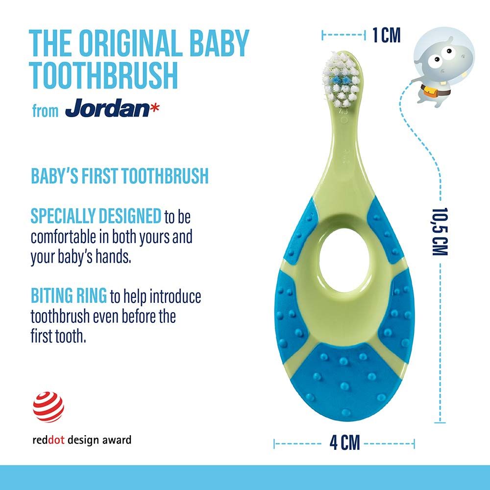 Jordan - "Step by Step" Baby Toothbrush - 0-2 Years