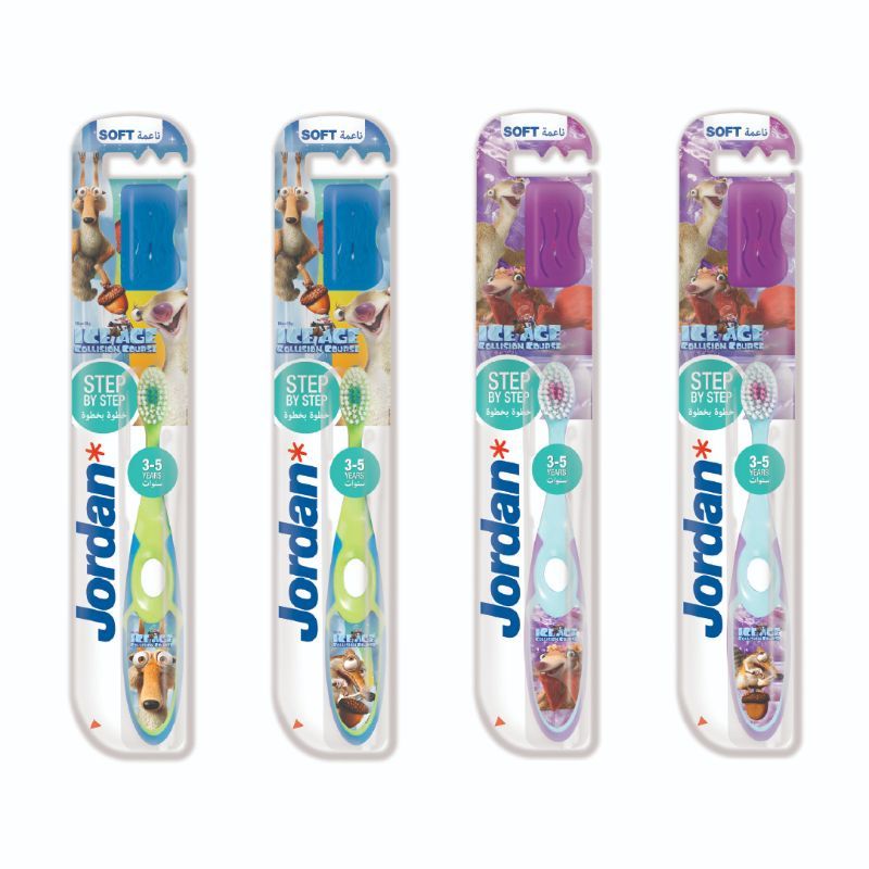 Jordan - "Step by Step" Child Toothbrush - 3-5y, 1pc -  Assorted