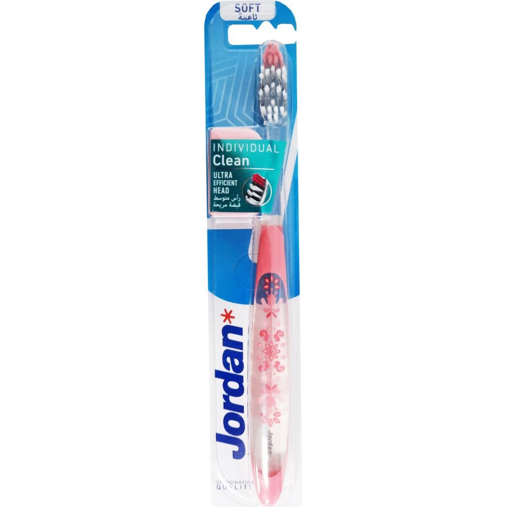 Jordan Individual Clean Soft Toothbrush Assorted Color and Design