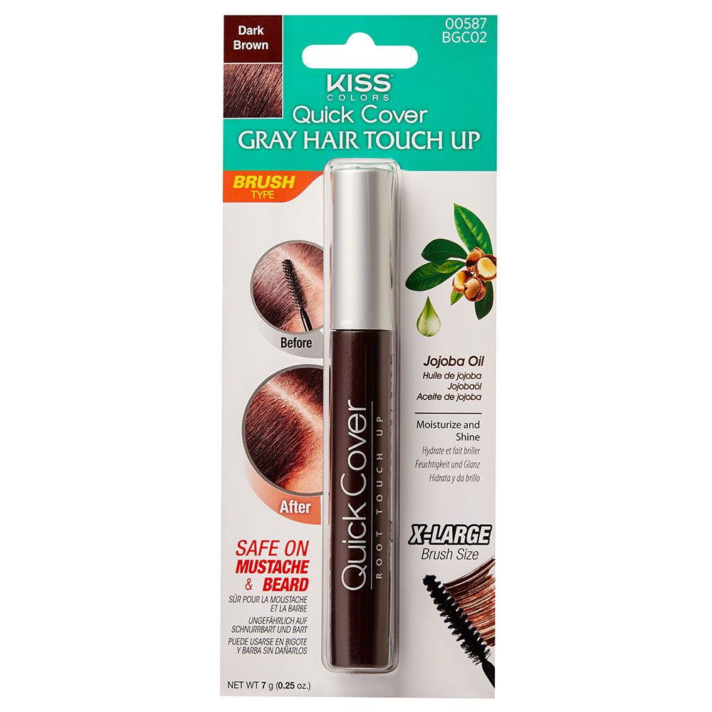 Kiss - Brush In Hair Color - Dark Brown