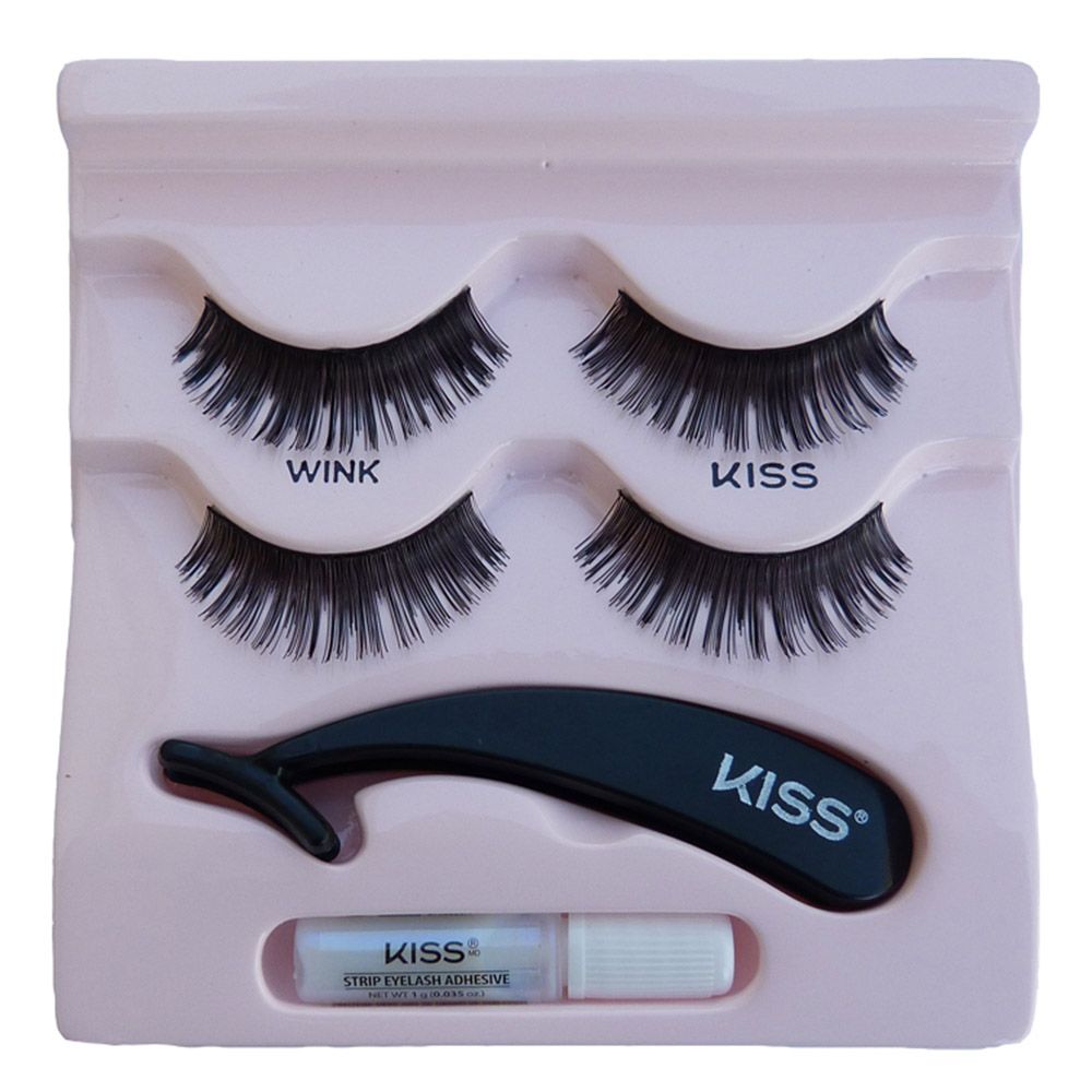 KISS Haute Couture Eyelashes Duo Pack With Applicator KHLD01