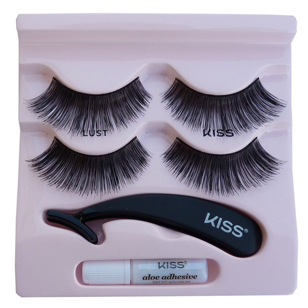 KISS Haute Couture Eyelashes Duo Pack With Applicator KHLD03