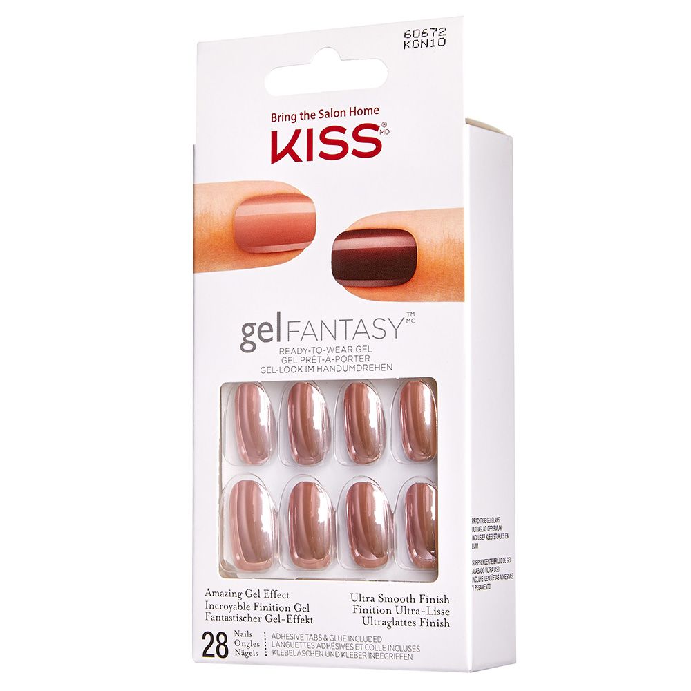 KISS - Gel Fantasy Nails Short Length - Rose Gold