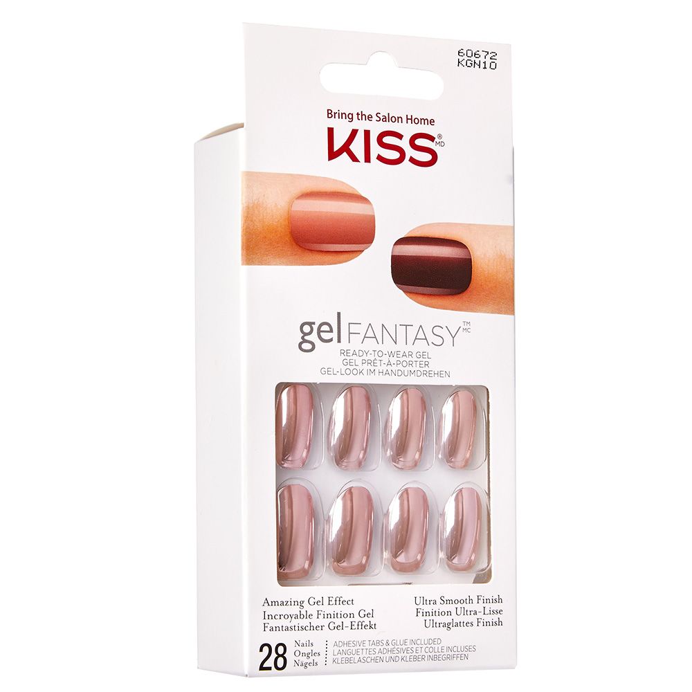 KISS - Gel Fantasy Nails Short Length - Rose Gold