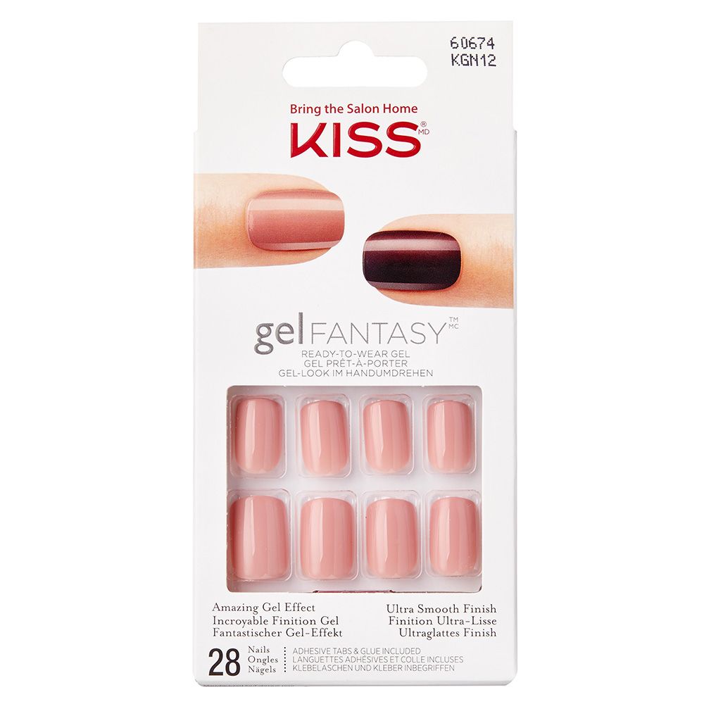 KISS - Gel Fantasy Nails Short Length - Pink