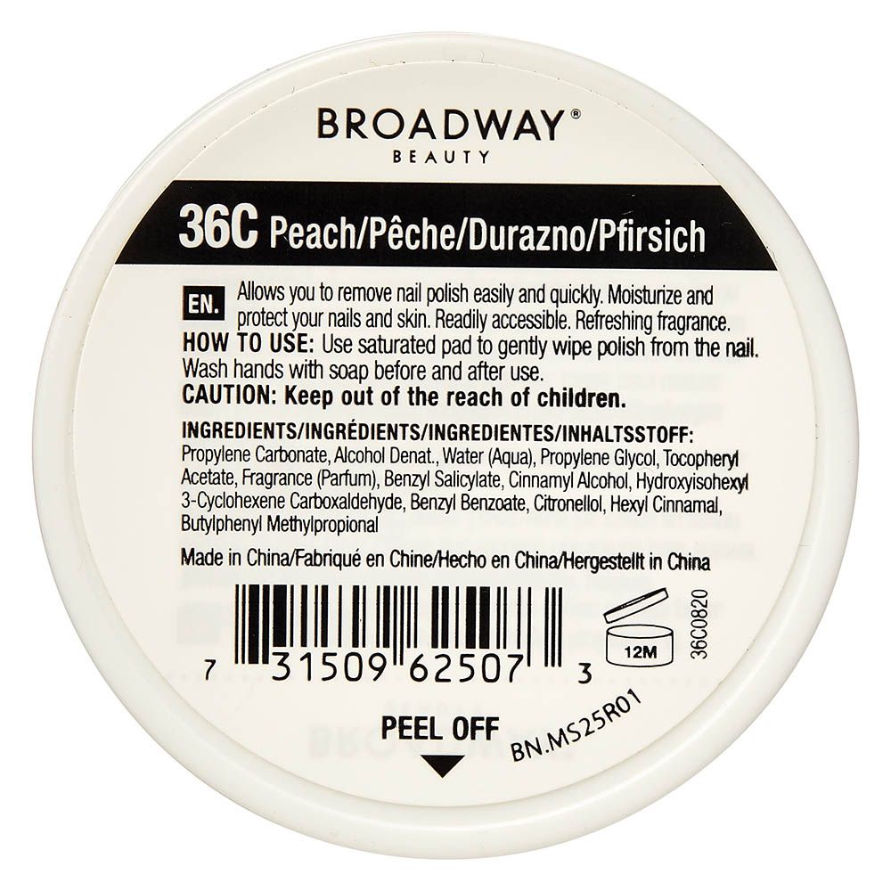 Kiss Impress Broadway Peach Scented Nail Polish Remover Pads