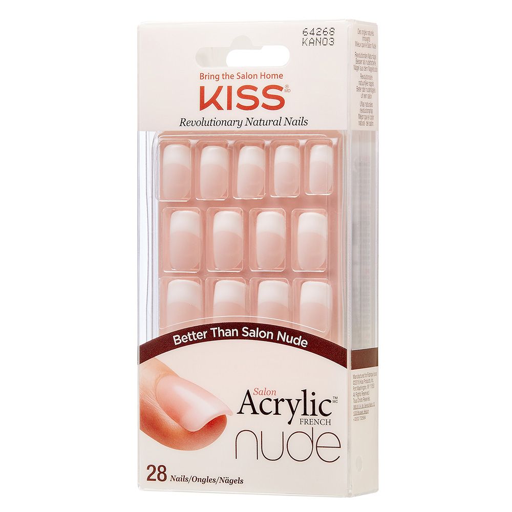 KISS - Salon Acrylic Nude French Nails KAN03