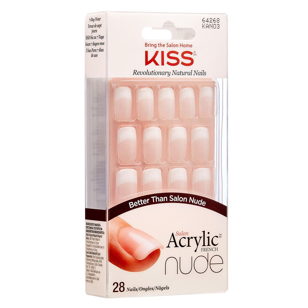 KISS - Salon Acrylic Nude French Nails KAN03