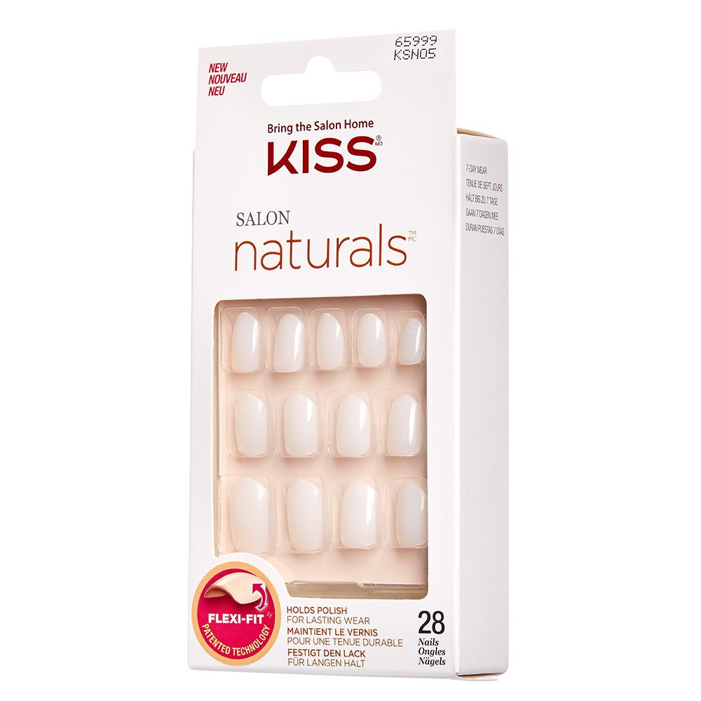 KISS - Salon Natural Nails White